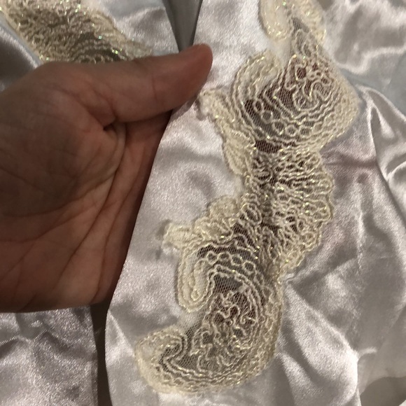 AK ANNE KLEIN Silky Satin Feel Long Robe - Picture 4 of 9